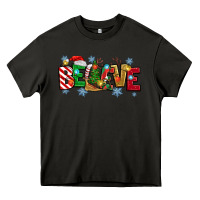 Asphalt Christmas Believe Heavy Core Tee - MaliasSmallBusiness