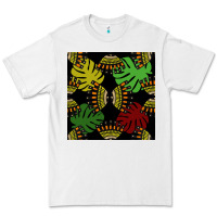 White african and leaf seamless pattern Premium Tee - BundleAndBundleShop