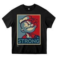 Black 1 popeye strong brand a transparent Heavy Core Tee - tuanDangUi
