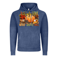 Vintage Denim Just a girl who loves Fall Vintage Hoodie - NancyCooperArtShop