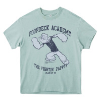 Arona popeye poopdeck academy brand a transparent Heavy Core Tee - tuanDangUi