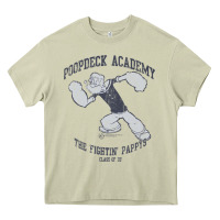 Mossy popeye poopdeck academy brand a transparent Heavy Core Tee - tuanDangUi