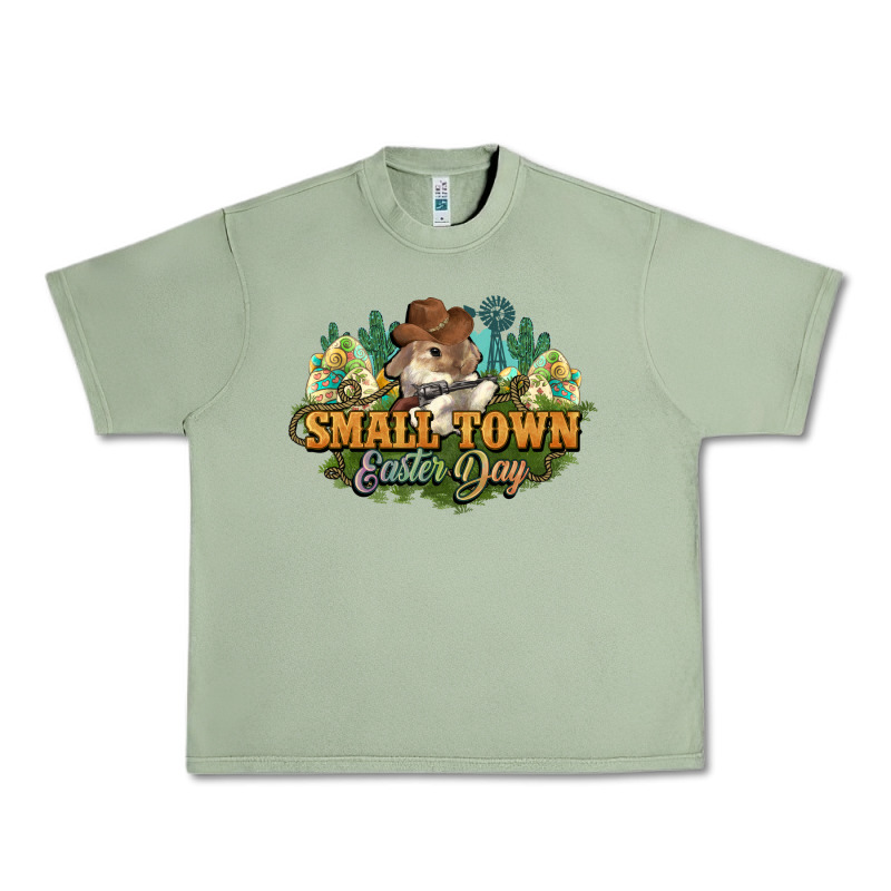 Small Town Easter Day Urban Heavy Tee by NancyCooperArtShop | Teevron