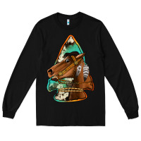 Black horse arrowhead Long Sleeve Tee - Jasminsmagicworld