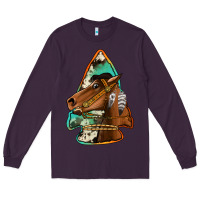 Plum horse arrowhead Long Sleeve Tee - Jasminsmagicworld