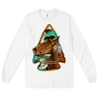 White horse arrowhead Long Sleeve Tee - Jasminsmagicworld