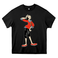 Black olive oyl art Heavy Core Tee - tuanDangUi