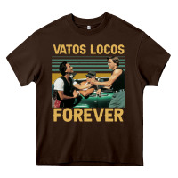 Chocolate Brown vatos locos forever Heavy Core Tee - tuanDangUi