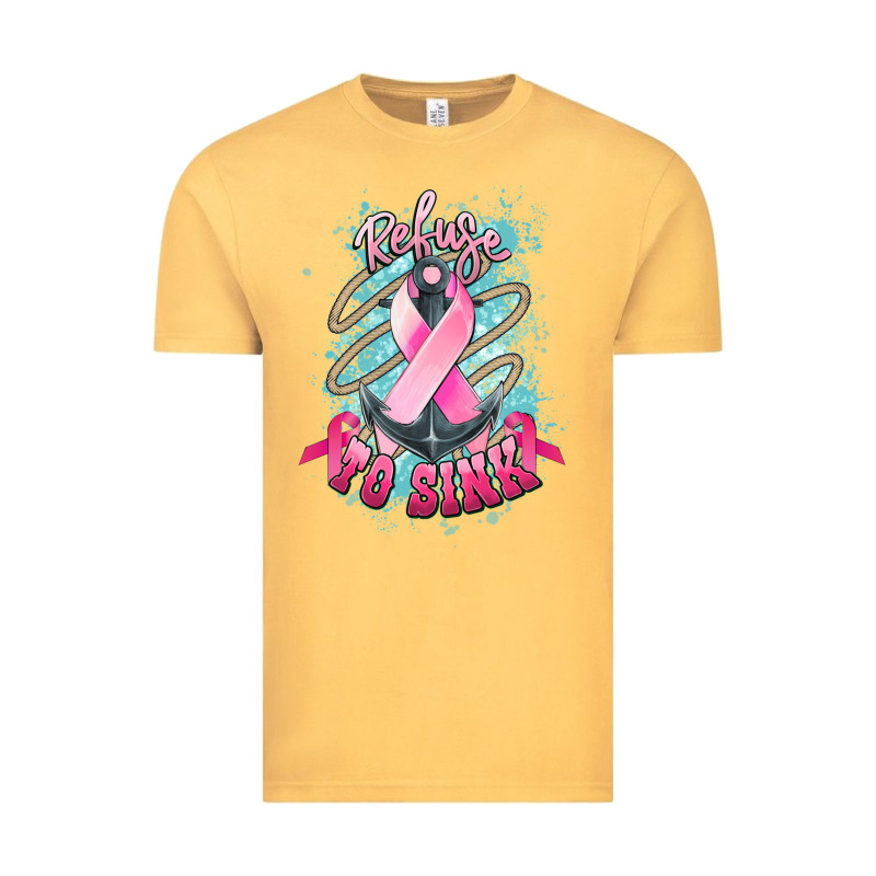 Refuse To Sink Cancer Anchor Vintage Tee by NancyCooperArtShop | Teevron