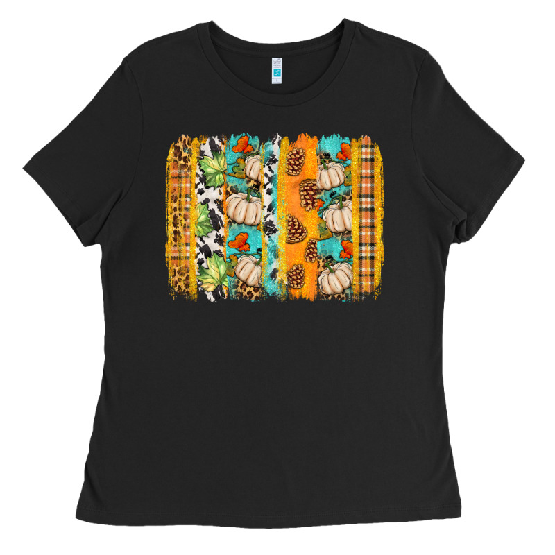 Fall Brushstroke Ladies Tee by BundleAndBundleShop | Teevron