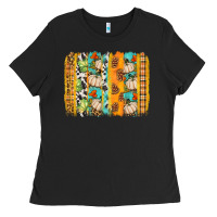 Black fall brushstroke Ladies Tee - BundleAndBundleShop