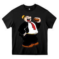 Black wimpi character popeye Heavy Core Tee - tuanDangUi