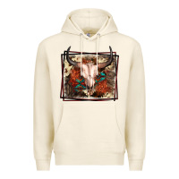 Tofu Western Bull Skull Premium Hoodie - FaDigitalArtStudio