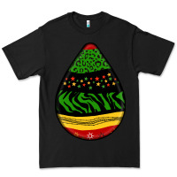 Black teardrop african pattern Premium Tee - BundleAndBundleShop