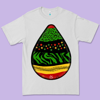 Teardrop African Pattern Premium Tee Designed By Bundleandbundleshop