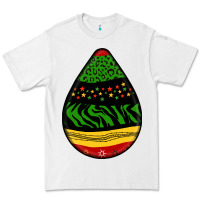 White teardrop african pattern Premium Tee - BundleAndBundleShop