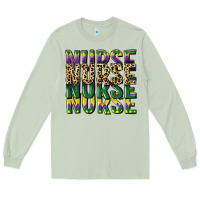 Matcha nurse mardi gras Long Sleeve Tee - CowGirlArtShop