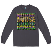 Smoke nurse mardi gras Long Sleeve Tee - CowGirlArtShop