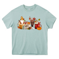 Arona Fall Gnome Coffee Cups Heavy Core Tee - MaliasSmallBusiness