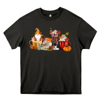 Asphalt Fall Gnome Coffee Cups Heavy Core Tee - MaliasSmallBusiness