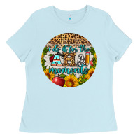 Baby Blue i do it for the aha moments round earring Ladies Tee - BundleAndBundleShop