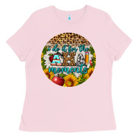 Bubblegum Pink i do it for the aha moments round earring Ladies Tee - BundleAndBundleShop