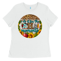 White i do it for the aha moments round earring Ladies Tee - BundleAndBundleShop