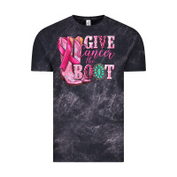 Cloud Black give cancer the boot Vintage Tee - NancyCooperArtShop