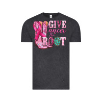 Vintage Black give cancer the boot Vintage Tee - NancyCooperArtShop