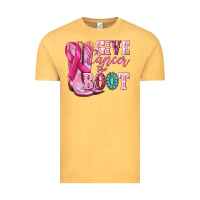 Vintage Mustard give cancer the boot Vintage Tee - NancyCooperArtShop