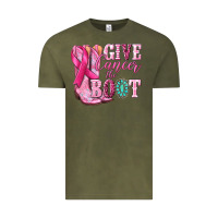 Vintage Olive give cancer the boot Vintage Tee - NancyCooperArtShop