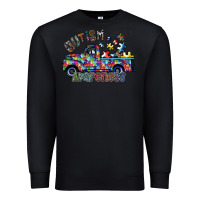 Black autism avareness Premium Sweatshirt - SublimationCraftShop