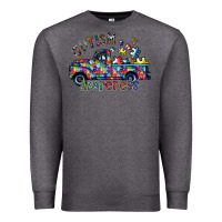Charcoal Heather autism avareness Premium Sweatshirt - SublimationCraftShop