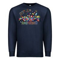 Navy autism avareness Premium Sweatshirt - SublimationCraftShop