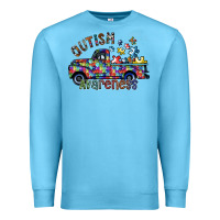 Ocean Blue autism avareness Premium Sweatshirt - SublimationCraftShop