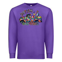Purple autism avareness Premium Sweatshirt - SublimationCraftShop