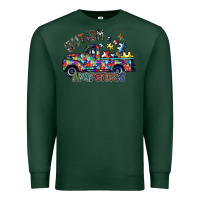 Sports Green autism avareness Premium Sweatshirt - SublimationCraftShop