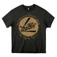 Asphalt flying tigers squadron wwii leather patch design Heavy Core Tee - tuanDangUi