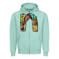 Seafoam farm life alphabet lowercase letters n Zipper Hoodie - BundleAndBundleShop