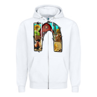 White farm life alphabet lowercase letters n Zipper Hoodie - BundleAndBundleShop