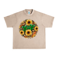 French Oak leopard cactus sunflower Urban Heavy Tee - JahusDesignShop