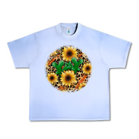 Grape Ice leopard cactus sunflower Urban Heavy Tee - JahusDesignShop