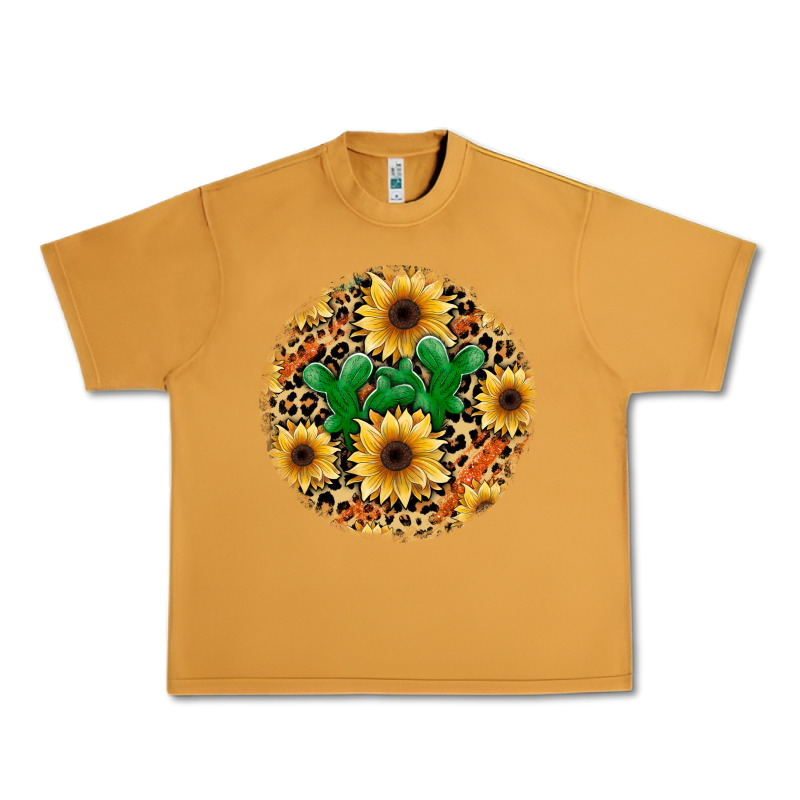 Leopard Cactus Sunflower Urban Heavy Tee by JahusDesignShop | Teevron