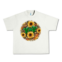 Pistachio leopard cactus sunflower Urban Heavy Tee - JahusDesignShop