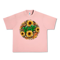 Salmon leopard cactus sunflower Urban Heavy Tee - JahusDesignShop