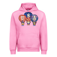 Fuchsia Pink usa air balloon gnomies Urban Hoodie - BarkalooDesign