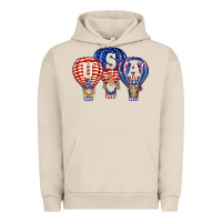 Pigment French Oak usa air balloon gnomies Urban Hoodie - BarkalooDesign