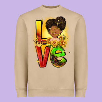 Love Juneteenth Heavyweight Sweatshirt Designed By Fadigitalartstudio