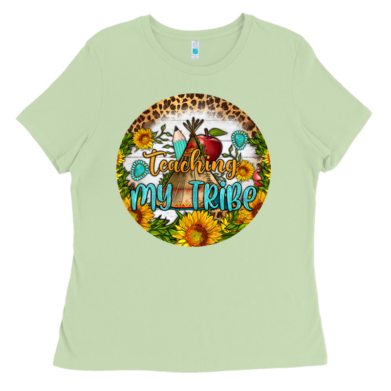 Teaching My Tribe Round Earring Ladies Tee by BundleAndBundleShop | Teevron
