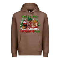 Chestnut christmas wishes gingerbread kisses Premium Hoodie - FaDigitalArtStudio
